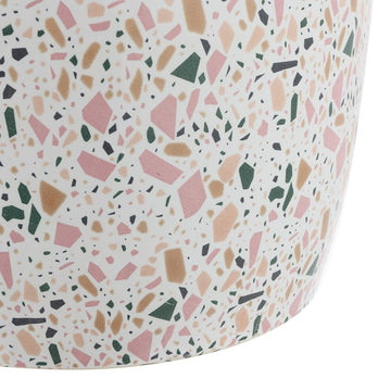 Chiara 17.5" Terrazzo Ceramic Garden Stool - JONATHAN Y